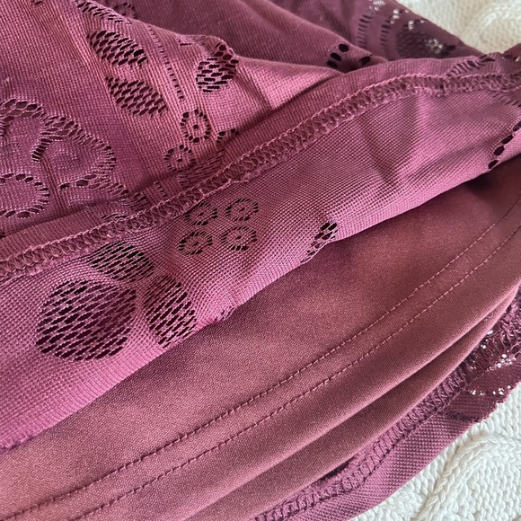 Altar’d State Mauve Lacey Nylon & Polyester Mid length Dress Women’s size XS - Picture 11 of 15